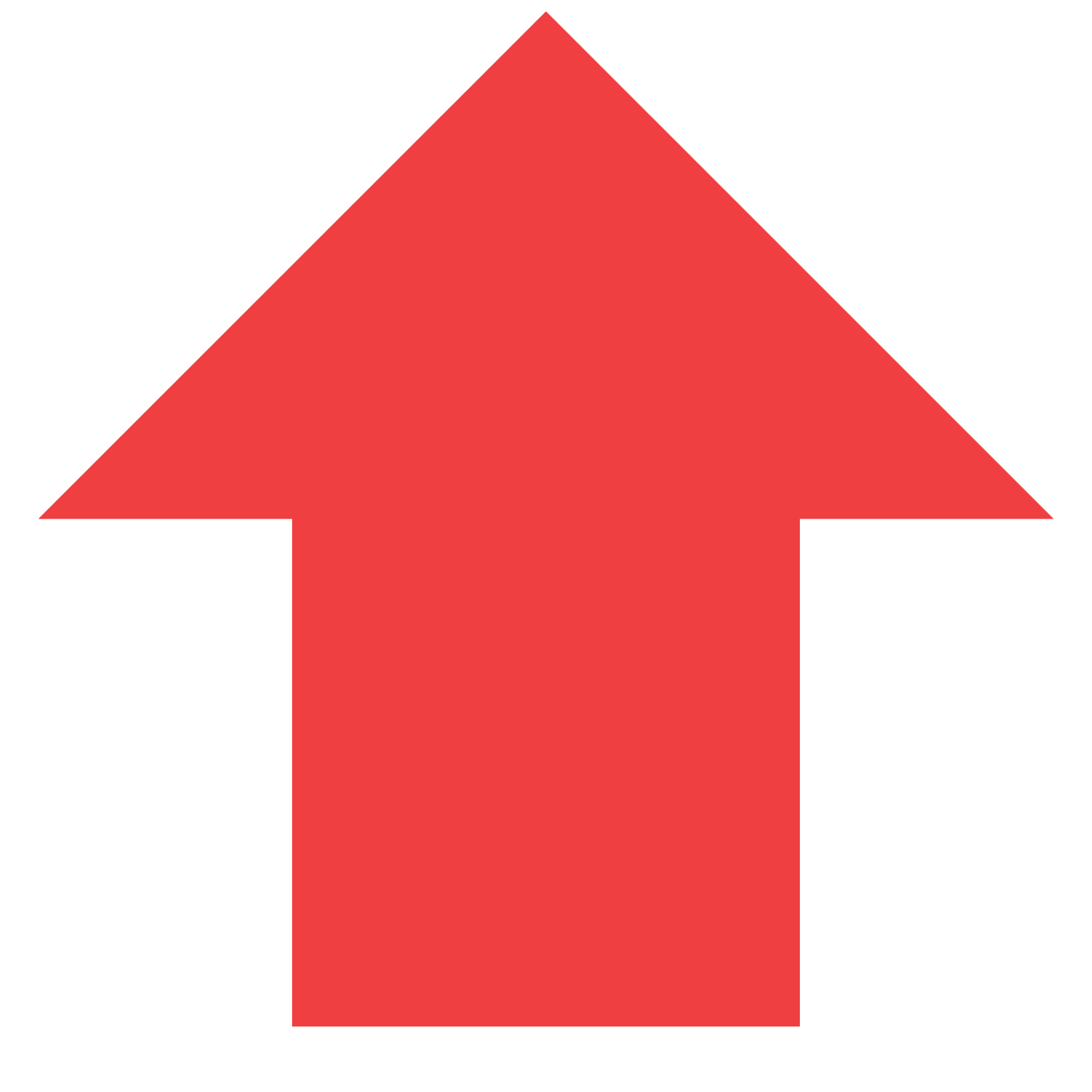 an arrow pointing upwards