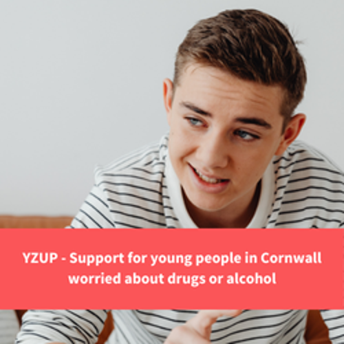 a young person talking to someone, text reads : YZUP