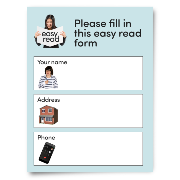 image of easy read form
