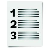 a piece of paper with a numbered list on