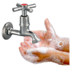 image of washing hands