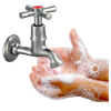 image of hand washing