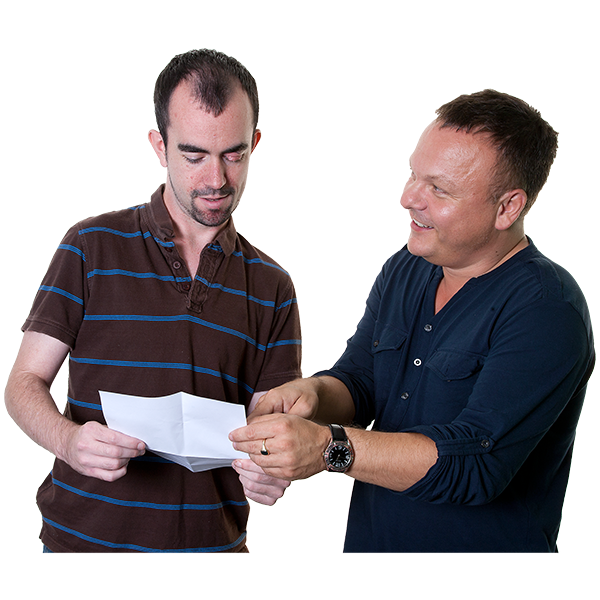 image of a person supporting another person