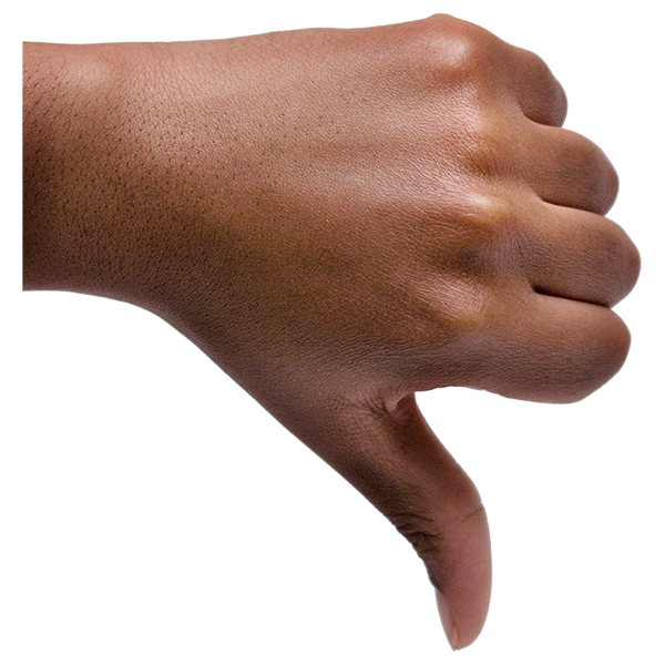 image of thumbs down