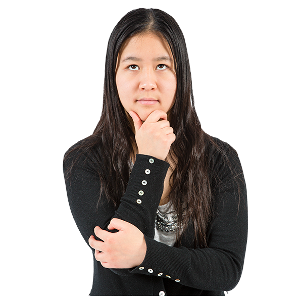 image of woman thinking