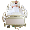 image of man in bed