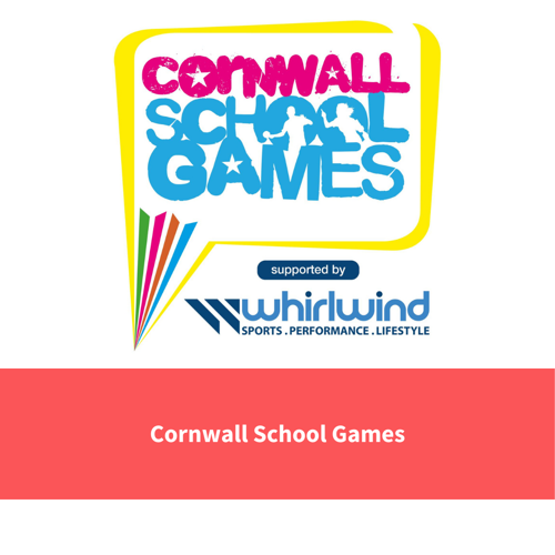 text reads "cornwall school games"