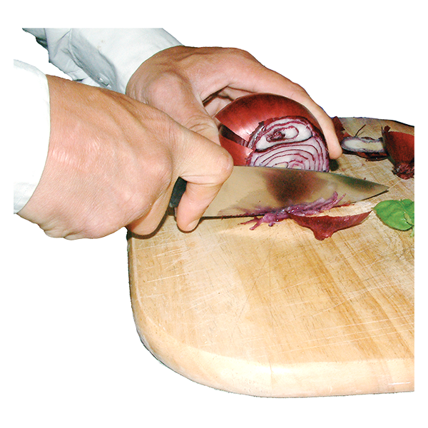 image of person chopping onion