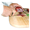 image of person chopping onion