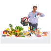 image of person looking at food labels