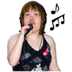 image of woman singing